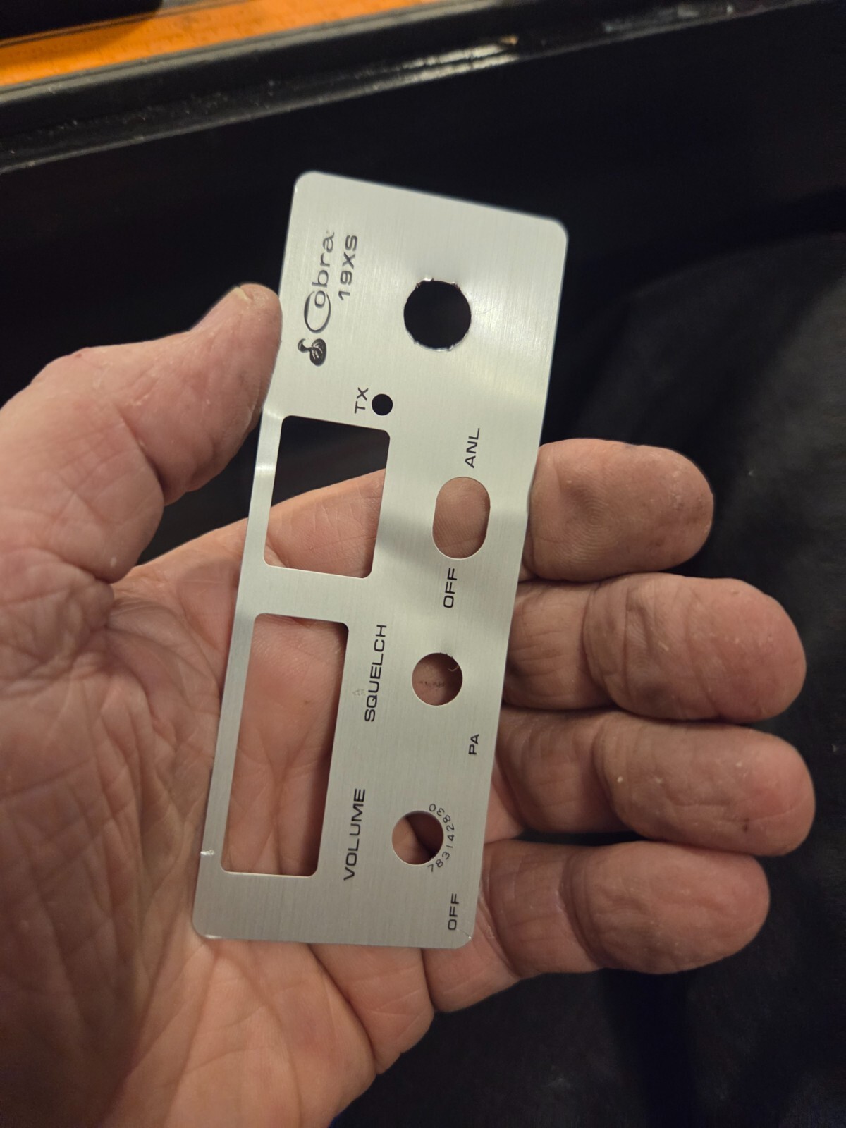 Cobra 19XS Printed Front Faceplate Panel