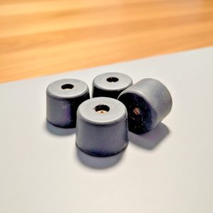 RUBBER FEET FOR BOTTOM OF CB BASE STATION RADIOS W/ SCREW PRICED PER UNIT (1)