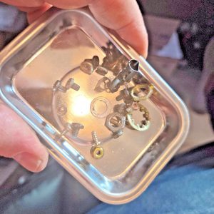 Complete set of screws for an SBE Catalina II Mobile CB Radio