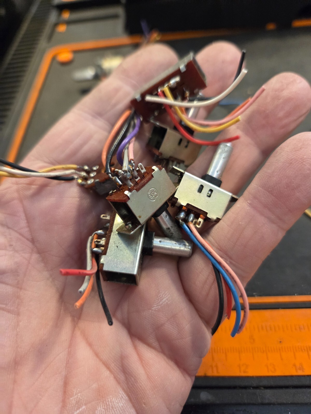 Uniden PC 76XL Push Switch Set 5 Switches