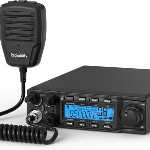 Radioddity QT80 10 Meter Mobile Ham Radio SSB/AM/FM/PA 80W, CTCSS/DCS