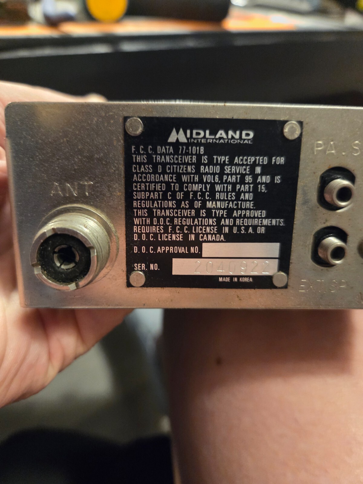 Midland 77-101B Main Circuit Board Chassis Assembly Tested CB Radio Parts - Image 3