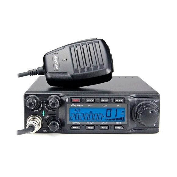 ANYTONE 6666PRO BOXED AM/FM/SSB 10 METER RADIO WITH ACCESSORIES
