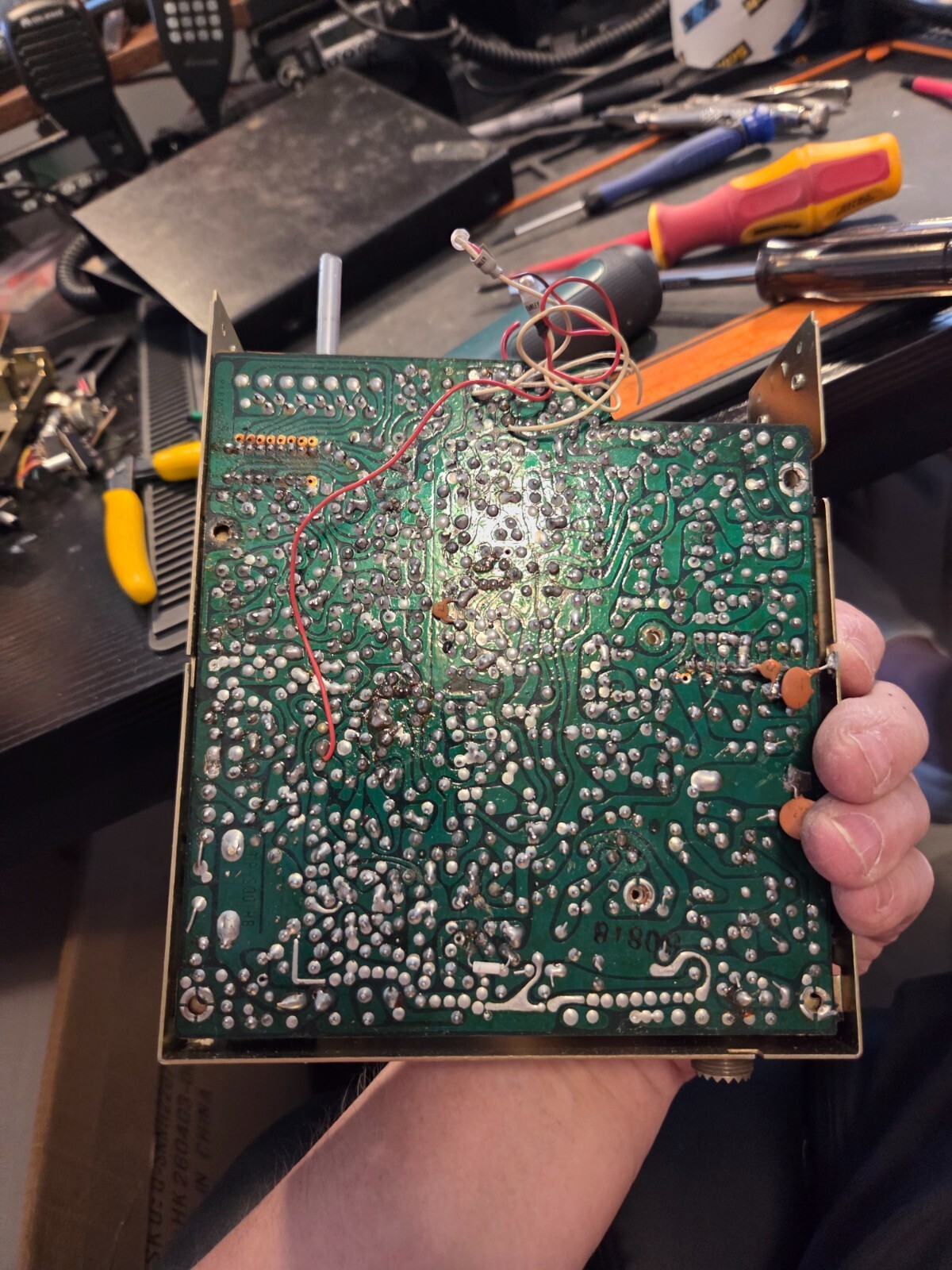 Lafayette HB-650 Main Circuit Board Chassis and Channel Selector CB Radio Tested - Image 2