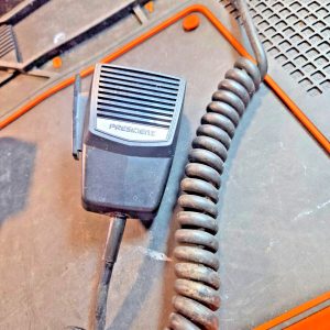 PRESIDENT LOGO'D MICROPHONE, HANDHELD, FOUR PIN