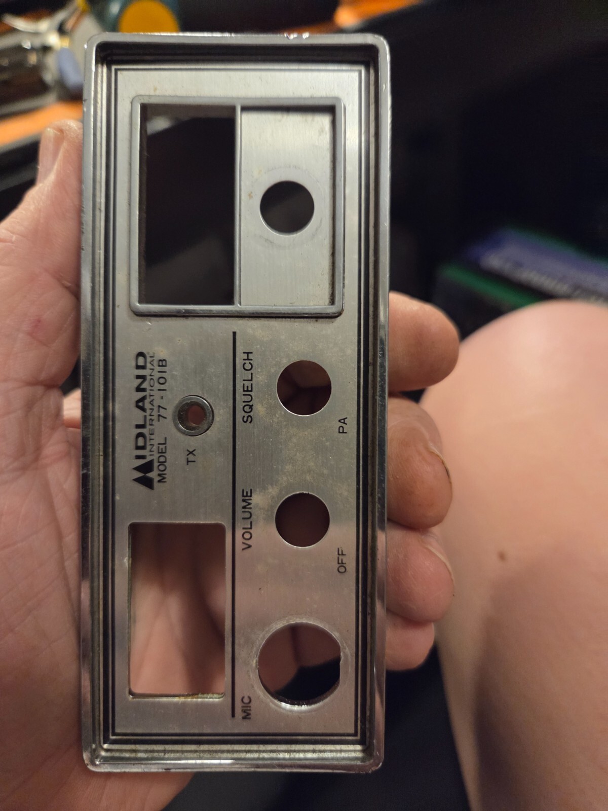 Midland 77-101B Front Bezel Faceplate CB Radio Parts