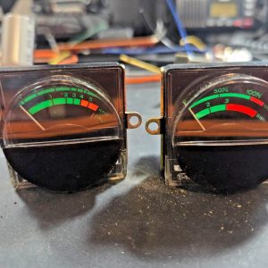 WORKING SET OF ROUND S/RF METERS FOR THE CRAIG MODEL 4201 BASE STATION CB RADIO