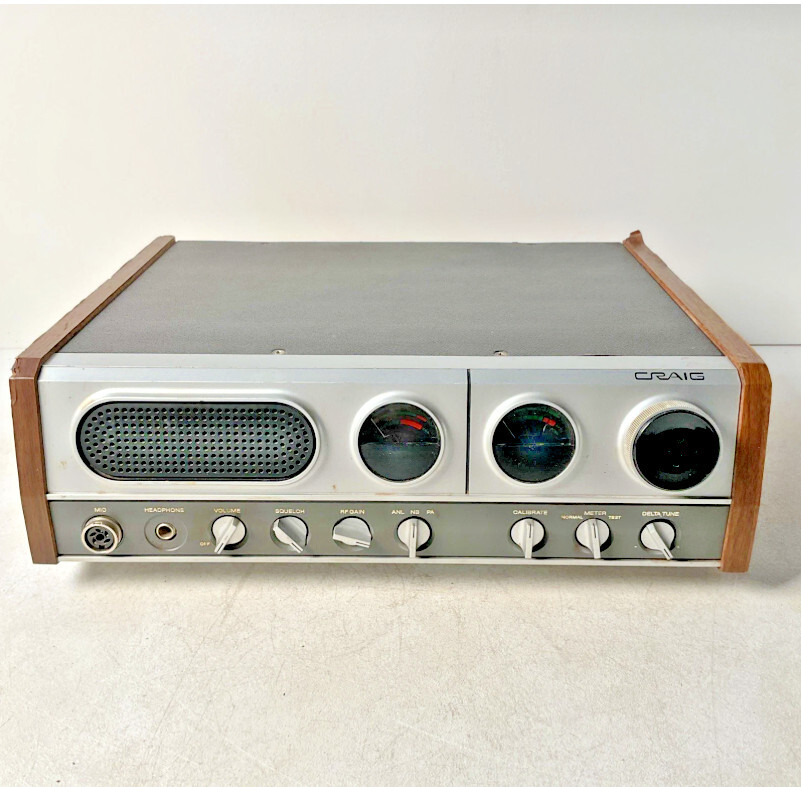 WORKING SET OF ROUND S/RF METERS FOR THE CRAIG MODEL 4201 BASE STATION CB RADIO - Image 2