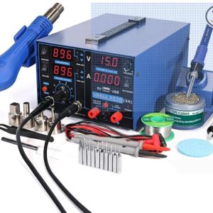 YIHUA 853D USB 3A-Three Tools- Soldering Station, Hot Air Rework Station and Pow