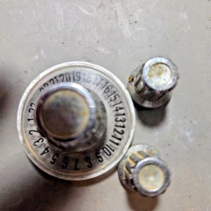 SET OF KNOBS (3) FOR REGENCY CR-186 MOBILE CB RADIO