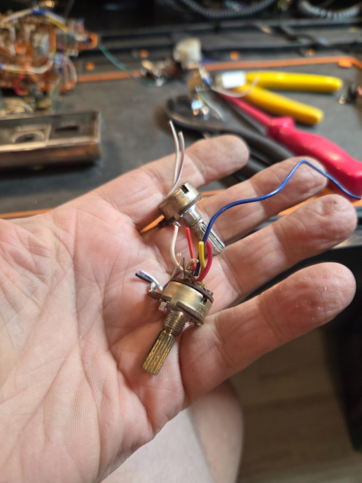 IDI ICB-630 Rotary Control Potentiometer Pair Tested CB Radio Parts