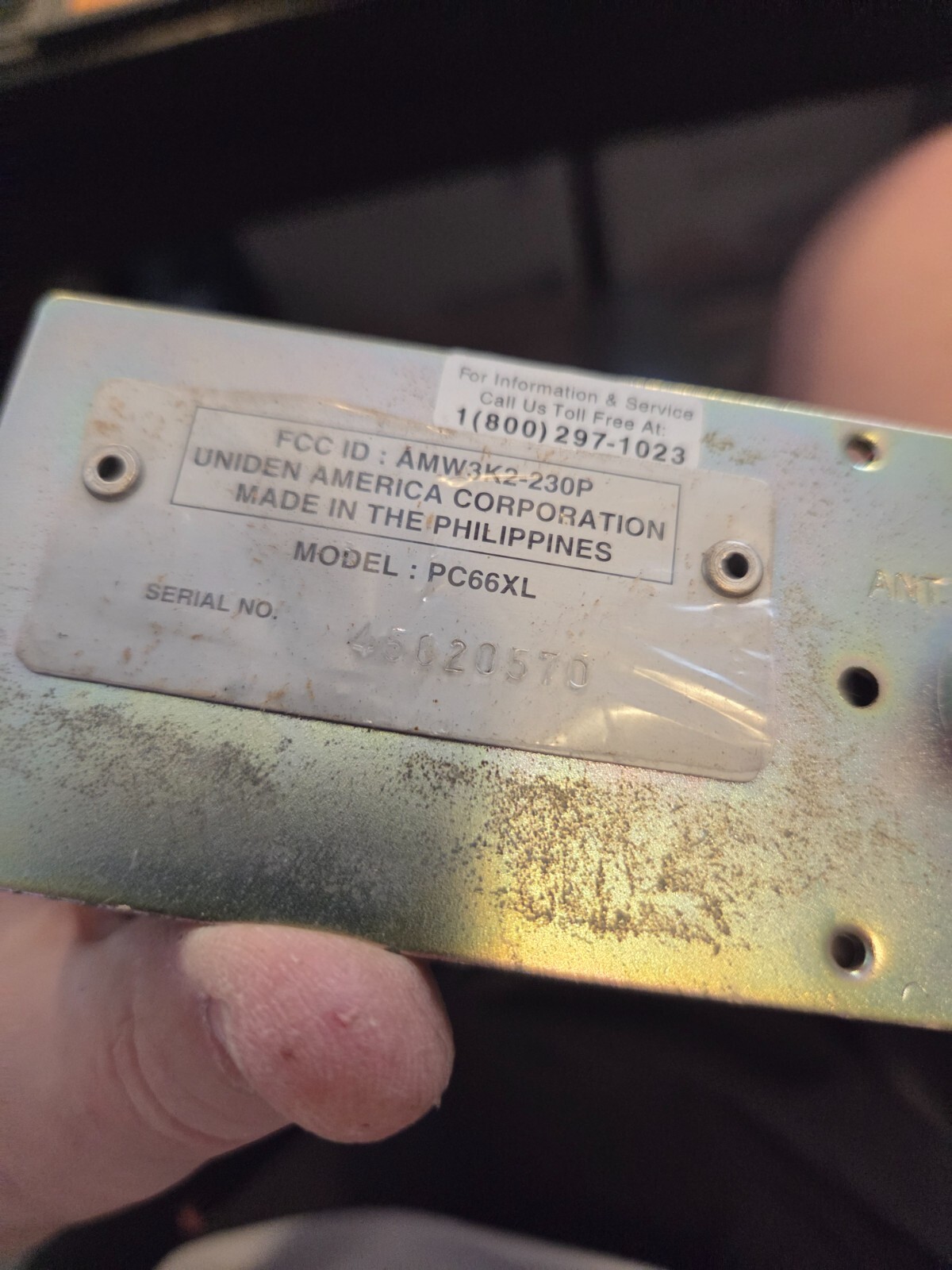 Uniden PC66XL Main Circuit Board and Chassis Assembly - Image 4
