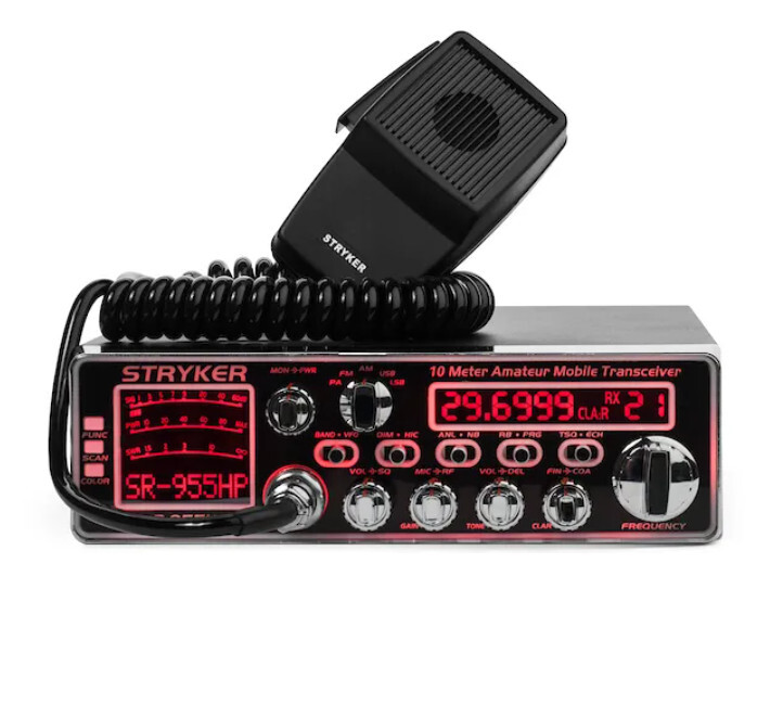 Stryker SR-955HPC+ 10 Meter Radio 100+ watts top of the lline Stryker mobile cb