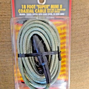 18 FEET OF SUPER-MINI 8 COAXIAL CABLE