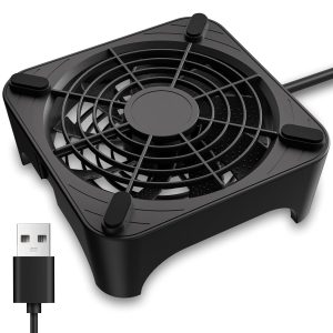 USB Cooling Fan, 18dB Ultra Quiet 120mm USB Fan with Built-in Cable