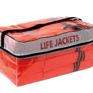 4-Pack AK1 Life Jackets USCG Approved Type II High Visibility Orange Vests