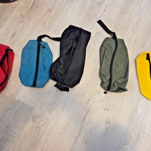 5 MULTI-COLOR CANVASS TOOL / STORAGE BAGS WITH HEAVY DUTY ZIPPER