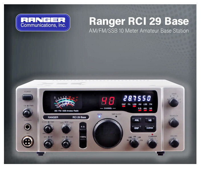 RANGER RCI-29 SUPER BASE STATION RADIO AM/FM/SSB/10/12/15 METER RADIO 110 PEP - Image 5