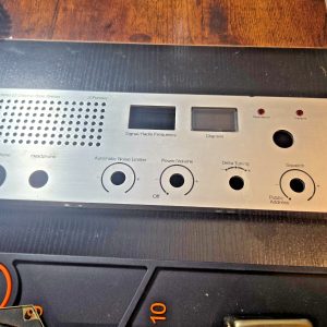 BEAUTIFUL STAINLESS STEEL FACEPLATE FOR A PINTO 23 CHANNEL BASE STATION CB RADIO