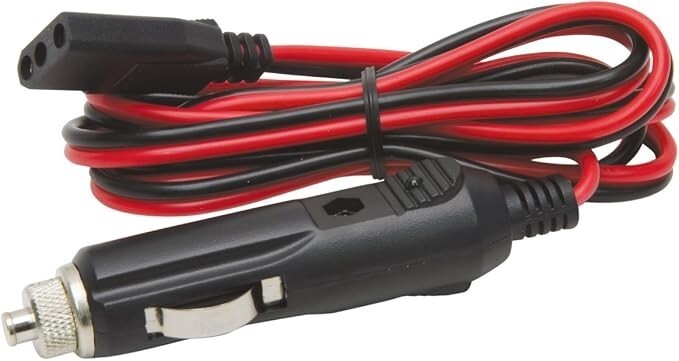 CB Radio Power Cord, 3 Pin 2-Wire with 12V Lighter Plug COBRA MIDLAND MORE