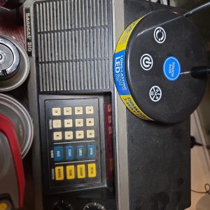 Vintage Bearcat 210 CB Radio with attached antenna