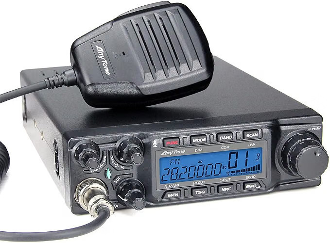 ANYTONE 6666 PRO (NEW) SAME AS RADIODDITY QT80, 80 WATT MOBILE CB RADIO COMPLETE