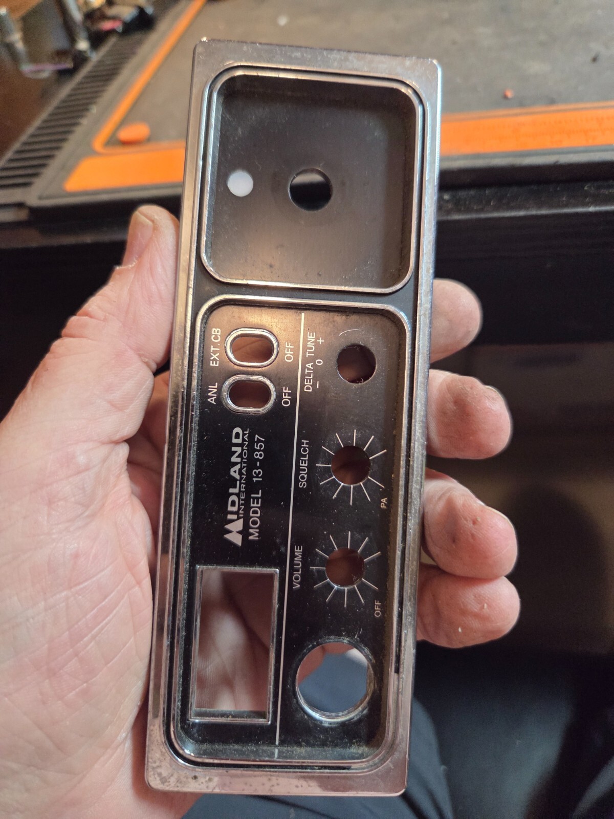 Midland 13-857 Front Bezel Faceplate CB Radio Parts
