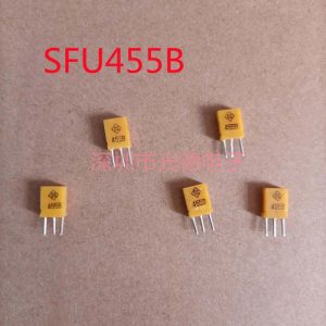 10PCS/ SFU455B ceramic crystal 455KHZ three-legged radio special filter remote control 455B
