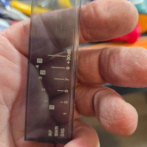 Uniden PRO 640e RF SWR SIG Printed Display Window Lens