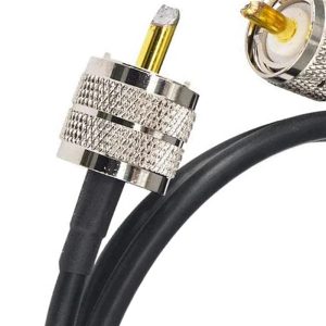 B50B-Pack Of 4 CB Radio Antenna Cable 50Cm PL259 UHF Male To Male RG58 Coaxial Patch Lead For Amateur Ham Radio CB Marine