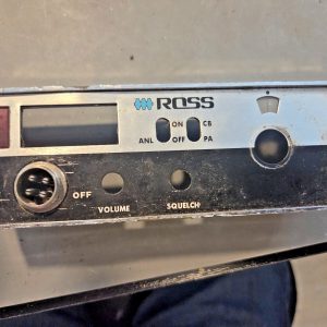 FACEPLATE; HERE'S A NEW NAME: ROSS MOBILE CB RADIO, NO MODEL NUMBER - JUST ROSS