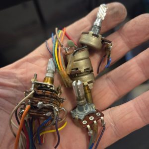 PACE CB-145 4 Rotary Control Potentiometer Set CB Radio Parts Tested