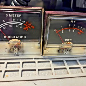PAIR OF WORKING METERS FOR HY-GAIN VIII BASE STATION CB RADIO