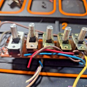 WORKING FRONT PANEL THROW SWITCHES (GANGED) FOR THE SBE LAND COMMAND BASE STATIO