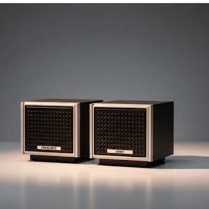 ORIGINAL EXTERNAL SPEAKERS FOR PRESIDENT BASE STATION RADIOS, WORKING