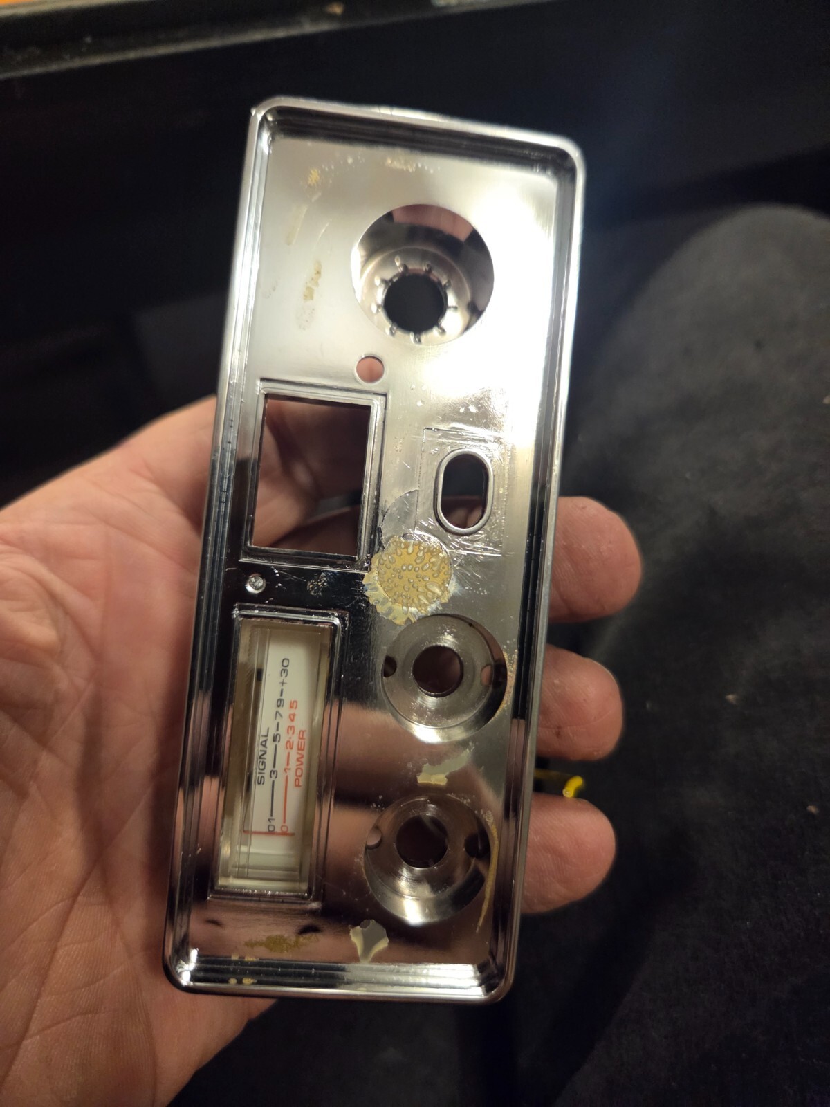 Cobra 19XS Chrome Front Housing with Signal Power Meter