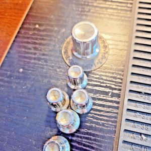 Nice set of KNOBS for the Pierce-Simpson TIGER 40 mobile cb - JUST the KNOBS